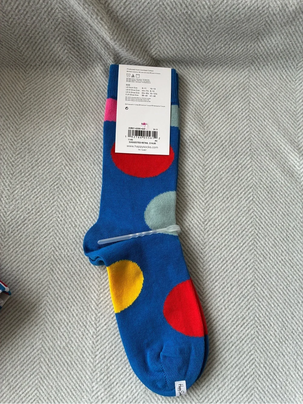 Lot of 3 pairs of new colorful novelty/designer socks